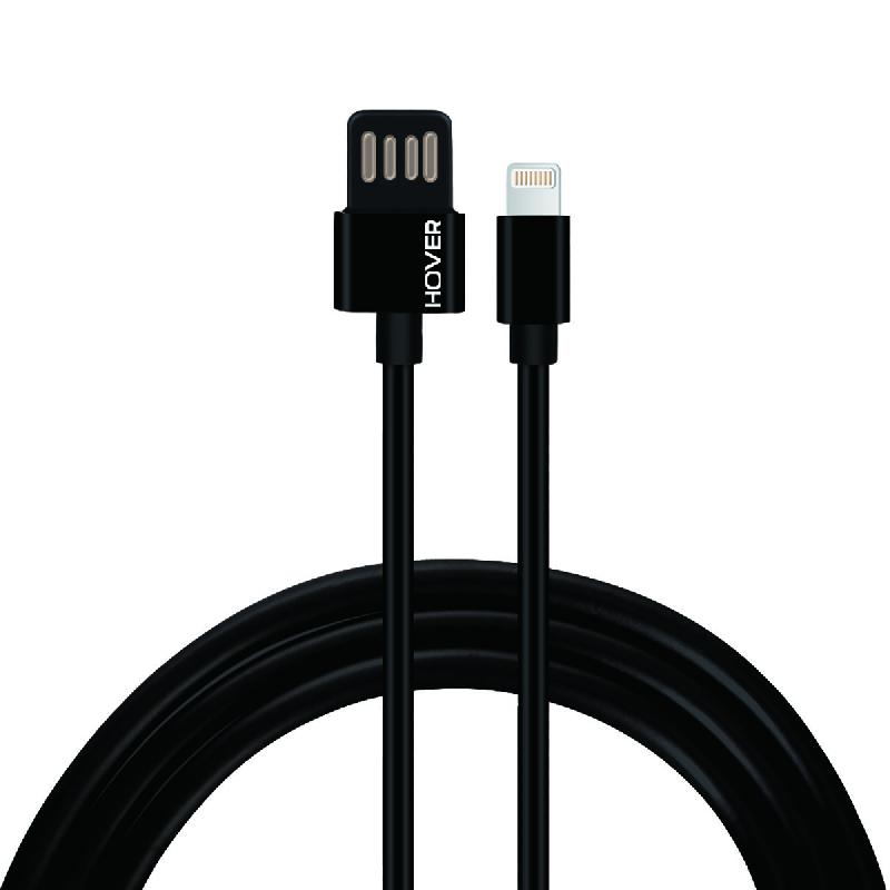 Câble Lightning 1 Mètre, 2.1A (USB A en  Double Face)